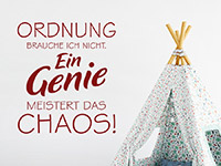 Wandtattoo Ein Genie im Kinderzimmer