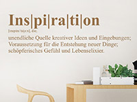 Wandtattoo Inspiration Definition im Büro