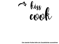 Wandtattoo Kiss the cook