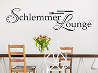 Wandtattoo Schlemmer Lounge in der Küche