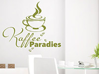 Wandtattoo Kaffee Paradies in der Küche