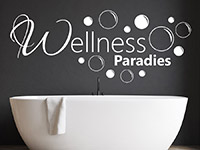 Wandtattoo Wellness Paradies