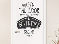 Wandtattoo Just open the door...