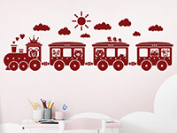 Wandtattoo Kinder Eisenbahn