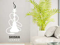 Wandtattoo Shisha Lounge im Wohnzimmer