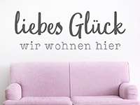 Wandtattoo Liebes Glück