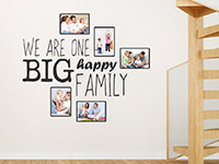 Wandtattoo Fotorahmen Big happy family | Bild 2