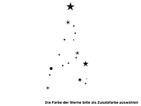 Wandtattoo Worte Weihnachtsbaum Motivansicht