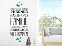 Wandtattoo Freunde Gäste und Familie | Bild 2