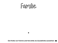 Wandtattoo Familie mit Herz