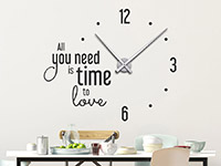 Wandtattoo Uhr All you need is time