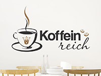 Wandtattoo Koffeinreich