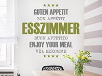 Wandtattoo Guten Appetit Esszimmer in der Küche