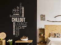 Wandtattoo Wortwolke Chillout Lounge | Bild 2