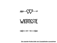 Wandtattoo Liebe ist im Leben die wichtigste... Motivansicht