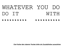 Wandtattoo Do it with love Motivansicht