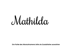 Wandtattoo Name mit Pferd Motivansicht