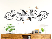 Wandtattoo Name als Ornament | Bild 4