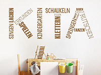 Wandtattoo Kita Kindergarten Begriffe | Bild 2