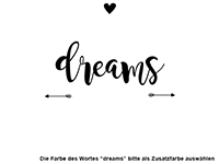 Wandtattoo Your dreams know the way Motivansicht