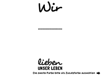 Wandtattoo Wir lieben unser Leben Motivansicht