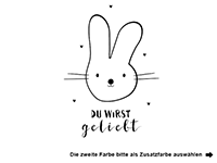 Wandtattoo Du wirst geliebt