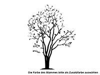 Wandtattoo Blühender Magnolien Baum