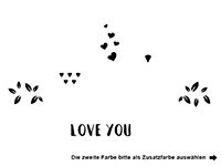 Wandtattoo Owlways love you Motivansicht