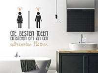 Wandtattoo Die besten Ideen im Badezimmer