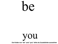 Wandtattoo Just be you Motivansicht