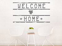 Wandtattoo Welcome Home Lightbox im Flur