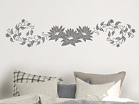 Wandtattoo Lotus Ornament im Schlafzimmer