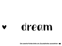 Wandtattoo Don't forget to dream Motivansicht