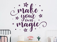 Wandtattoo Make your own magic