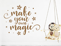Wandtattoo Make your own magic im Kinderzimmer