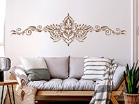 Wandtattoo Ethno Wandschmuck im Wohnzimmer