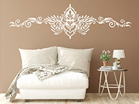 Wandtattoo Ornament Ethno Wandschmuck über dem Bett