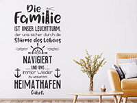 Wandtattoo Familie ist unser Leuchtturm | Bild 2