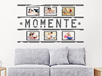 Wandtattoo Vintage Fotorahmen Momente