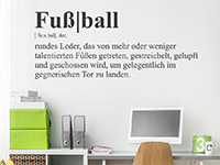 Wandtattoo Fußball Definition