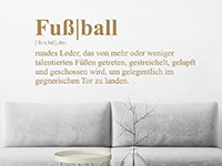 Wandtattoo Fußball Definition im Wohnzimmer