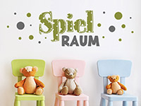 Wandtattoo Spielraum im Kinderzimmer