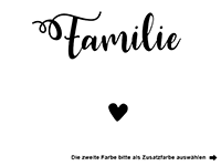 Wandtattoo Familie ist der Puderzucker