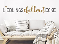 Wandtattoo Lieblings Chillout Ecke