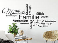 Wandtattoo Familie in Worten | Bild 4