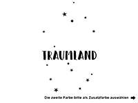 Wandtattoo Spiel und Traumland mit Name Motivansicht