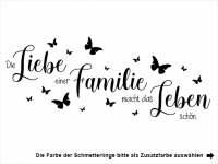 Wandtattoo Die Liebe einer Familie