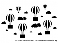 Wandtattoo Fotorahmen Heißluftballons