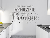 Wandtattoo Kochrezepte Phantasie mit Sternen