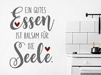 Wandtattoo Essen ist Balsam in der Küche